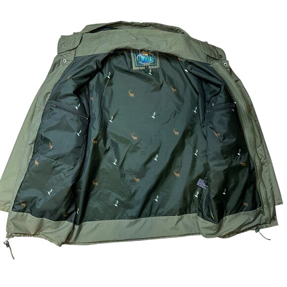Hodgman 2-Pc Hunting Coat Waterproof XL Green Hooded with Zip Out Fleece Jacket - Picture 6 of 14